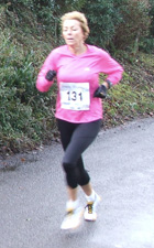 Tracey in the Woodcote 10K